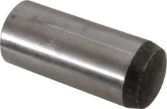 Value Collection - 20mm Diam x 50mm Pin Length Alloy Steel Standard Dowel Pin - C 58-62 Hardness, 148,000 Lb Breaking Strength, 1 Rounded End - Benchmark Tooling