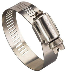 Value Collection - SAE Size 88, 5.12 to 5.51" Diam, Stainless Steel Worm Drive Clamp - 1/2" Wide, Material Grade 305, Series 350 - Benchmark Tooling