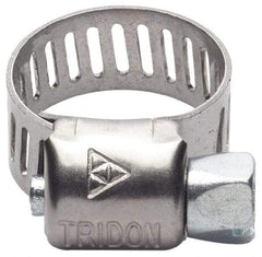 IDEAL TRIDON - SAE Size 188, 2-1/16 to 12-1/4" Diam, Stainless Steel Worm Drive Clamp - 1/2" Wide, Material Grade 201/305, Series 620 - Benchmark Tooling