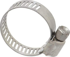 IDEAL TRIDON - SAE Size 8, 7/16 to 1" Diam, Stainless Steel Miniature Worm Drive Clamp - 5/16" Wide, Material Grade 301, Series 350 - Benchmark Tooling