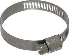 IDEAL TRIDON - SAE Size 20, 7/8 to 1-3/4" Diam, Stainless Steel Miniature Worm Drive Clamp - 5/16" Wide, Material Grade 301, Series 350 - Benchmark Tooling