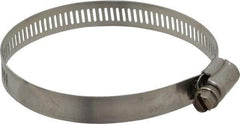 IDEAL TRIDON - SAE Size 44, 2-5/16 to 3-1/4" Diam, Stainless Steel Worm Drive Clamp - 1/2" Wide, Material Grade 201/305, Series 620 - Benchmark Tooling