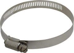 IDEAL TRIDON - SAE Size 52, 2-13/16 to 3-3/4" Diam, Stainless Steel Worm Drive Clamp - 1/2" Wide, Material Grade 201/305, Series 620 - Benchmark Tooling