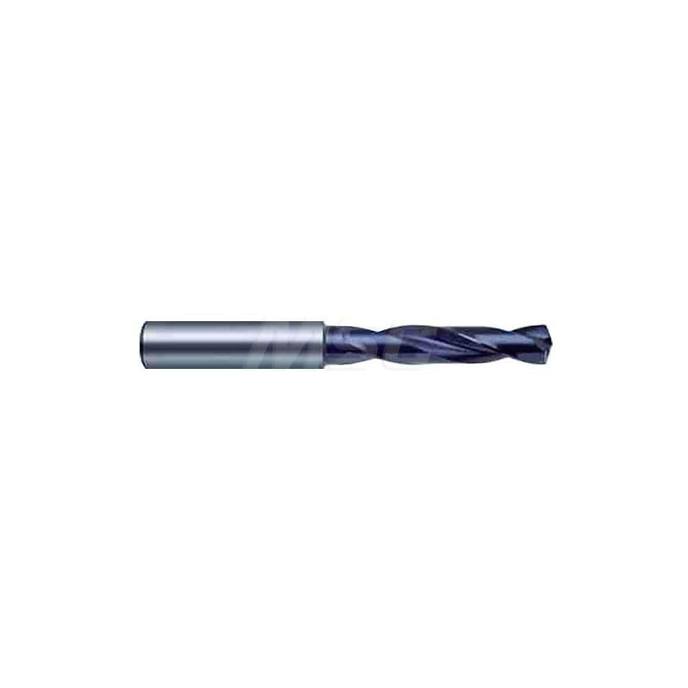 Screw Machine Length Drill Bit: 0.2188″ Dia, 140 °, Solid Carbide Coated, Right Hand Cut, Spiral Flute, Straight-Cylindrical Shank, Series 5510