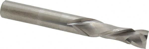 Onsrud - 3/8" Cutting Diam x 1-1/8" Length of Cut, 2 Flute, Compression Spiral Router Bit - Uncoated, Right Hand Cut, Solid Carbide, 3" OAL x 3/8" Shank Diam, Double Edge, 30° Helix Angle - Benchmark Tooling