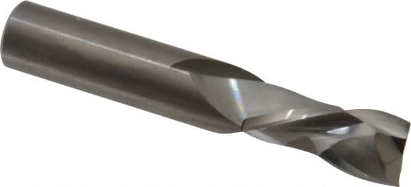 Onsrud - 1/2" Cutting Diam x 1-1/8" Length of Cut, 2 Flute, Compression Spiral Router Bit - Uncoated, Right Hand Cut, Solid Carbide, 3" OAL x 1/2" Shank Diam, Double Edge, 30° Helix Angle - Benchmark Tooling