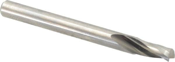 Onsrud - 3/16" Cutting Diam x 3/8" Length of Cut, 1 Flute, Upcut Spiral Router Bit - Uncoated, Right Hand Cut, Solid Carbide, 2" OAL x 3/16" Shank Diam, Single Edge, 21° Helix Angle - Benchmark Tooling