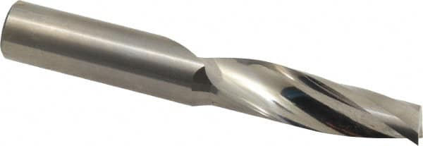 Onsrud - 1/2" Cutting Diam x 1-5/8" Length of Cut, 1 Flute, Upcut Spiral Router Bit - Uncoated, Right Hand Cut, Solid Carbide, 3-1/2" OAL x 1/2" Shank Diam, Single Edge, 21° Helix Angle - Benchmark Tooling