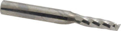 Onsrud - 3/16" Cutting Diam x 5/8" Length of Cut, 1 Flute, Upcut Spiral Router Bit - Uncoated, Right Hand Cut, Solid Carbide, 2" OAL x 1/4" Shank Diam, Single Edge, 21° Helix Angle - Benchmark Tooling