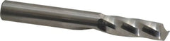 Onsrud - 3/8" Cutting Diam x 1-1/8" Length of Cut, 1 Flute, Upcut Spiral Router Bit - Uncoated, Right Hand Cut, Solid Carbide, 3" OAL x 3/8" Shank Diam, Single Edge - Benchmark Tooling