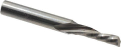 Onsrud - 3/16" Cutting Diam x 5/8" Length of Cut, 1 Flute, Downcut Spiral Router Bit - Uncoated, Right Hand Cut, Solid Carbide, 2" OAL x 1/4" Shank Diam, Single Edge, 21° Helix Angle - Benchmark Tooling