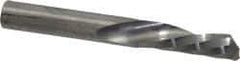 Onsrud - 1/4" Cutting Diam x 3/4" Length of Cut, 1 Flute, Downcut Spiral Router Bit - Uncoated, Right Hand Cut, Solid Carbide, 2" OAL x 1/4" Shank Diam, Single Edge, 21° Helix Angle - Benchmark Tooling