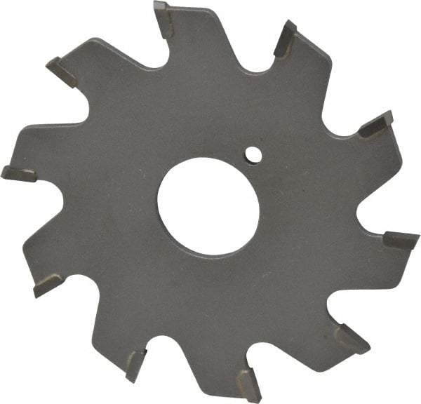 Onsrud - 2-1/2" Diam x 0.095" Blade Thickness x 5/8" Arbor Hole Diam, 10 Tooth Slitting and Slotting Saw - Arbor Connection, Right Hand, Uncoated, Carbide-Tipped, 0° Rake - Benchmark Tooling