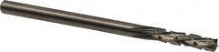 Onsrud - 1/8" Cut Diam, 1/8" Shank Diam, Cylinder Head Fluted Cut Burr - Carbide, Flat End, 1/2" LOC, 2" OAL - Benchmark Tooling