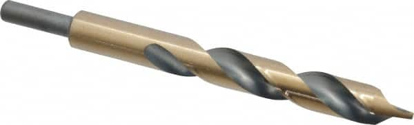 Onsrud - 7/16" Drill, 60° Point, High Speed Steel Silver Deming & Reduced Shank Drill Bit - Benchmark Tooling