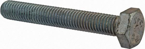 Value Collection - M10x1.50mm Metric Coarse, 70mm Length Under Head Hex Head Cap Screw - Fully Threaded, Grade 8.8 Steel, Zinc-Plated Finish, 17mm Hex - Benchmark Tooling