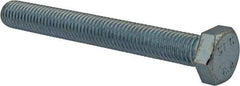 Value Collection - M12x1.75mm Metric Coarse, 100mm Length Under Head Hex Head Cap Screw - Fully Threaded, Grade 8.8 Steel, Zinc-Plated Finish, 19mm Hex - Benchmark Tooling