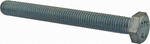 Value Collection - M12x1.75mm Metric Coarse, 110mm Length Under Head Hex Head Cap Screw - Fully Threaded, Grade 8.8 Steel, Zinc-Plated Finish, 19mm Hex - Benchmark Tooling