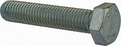 Value Collection - M12x1.75mm Metric Coarse, 60mm Length Under Head Hex Head Cap Screw - Fully Threaded, Grade 8.8 Steel, Zinc-Plated Finish, 19mm Hex - Benchmark Tooling