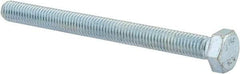 Value Collection - M8x1.25mm Metric Coarse, 90mm Length Under Head Hex Head Cap Screw - Fully Threaded, Grade 8.8 Steel, Zinc-Plated Finish, 13mm Hex - Benchmark Tooling