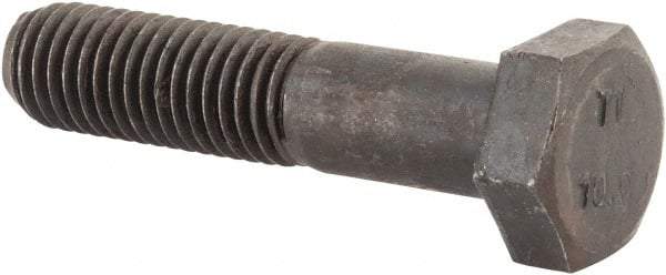 Value Collection - M12x1.75mm Metric Coarse, 55mm Length Under Head Hex Head Cap Screw - Partially Threaded, Grade 10.9 Steel, Uncoated, 19mm Hex - Benchmark Tooling