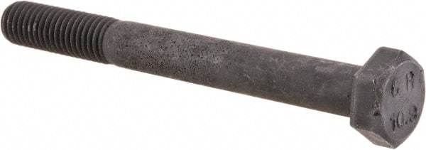 Value Collection - M8x1.25mm Metric Coarse, 75mm Length Under Head Hex Head Cap Screw - Partially Threaded, Grade 10.9 Steel, Uncoated, 13mm Hex - Benchmark Tooling