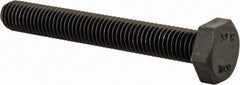 Value Collection - M10x1.50mm Metric Coarse, 75mm Length Under Head Hex Head Cap Screw - Fully Threaded, Grade 10.9 Steel, Uncoated, 17mm Hex - Benchmark Tooling