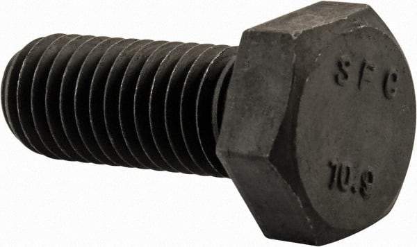 Value Collection - M12x1.75mm Metric Coarse, 30mm Length Under Head Hex Head Cap Screw - Fully Threaded, Grade 10.9 Steel, Uncoated, 19mm Hex - Benchmark Tooling