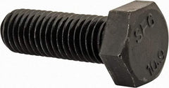Value Collection - M12x1.75mm Metric Coarse, 35mm Length Under Head Hex Head Cap Screw - Fully Threaded, Grade 10.9 Steel, Uncoated, 19mm Hex - Benchmark Tooling