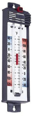 Taylor - -40 to 120°F, Min and Max Thermometer - 5 Inch Long x 4-3/8 Inch Wide, Push Button Reset Thermometer - Benchmark Tooling