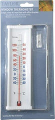 Taylor - -40 to 120°F, Window and Wall Thermometer - 8 Inch Long - Benchmark Tooling