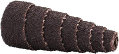 Merit Abrasives - 1-1/2" Long x 5/8" Diam, Aluminum Oxide, Full Taper Cartridge Roll - 80 Grit, 1/8" Pilot Hole Diam, Medium Grade - Benchmark Tooling