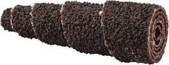 Merit Abrasives - 1-1/2" Long x 1/2" Diam, Aluminum Oxide, Full Taper Cartridge Roll - 50 Grit, 1/8" Pilot Hole Diam, Coarse Grade - Benchmark Tooling