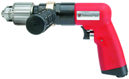 #UT8896 - 1/2" Non-Reversing - Air Powered Drill - Handle Exhaust - Benchmark Tooling