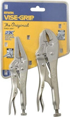 Irwin - 2 Piece Locking Plier Set - Comes in Display Card - Benchmark Tooling