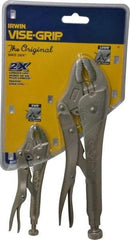 Irwin - 2 Piece Locking Plier Set - Comes in Display Card - Benchmark Tooling