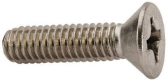 Value Collection - 5/16-18 UNC, 1-1/4" OAL Phillips Drive Machine Screw - Flat Head, Grade 316 Stainless Steel, Uncoated, Without Washer - Benchmark Tooling