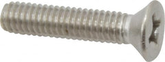 Value Collection - 5/16-18 UNC, 1-1/2" OAL Phillips Drive Machine Screw - Flat Head, Grade 316 Stainless Steel, Uncoated, Without Washer - Benchmark Tooling