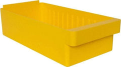 Quantum Storage - 28 Lb. Load Capacity, 17-5/8" Deep, Yellow High-Impact Polystyrene Drawer Bin - 4-5/8" High x 8-3/8" Wide x 17-5/8" Long - Benchmark Tooling