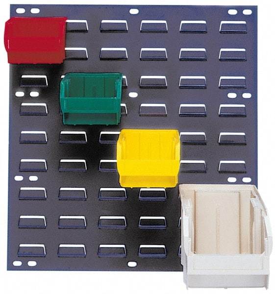 Quantum Storage - 270 Lb Capacity, 18" Wide x 19" High, Steel Pick Rack - 9 Red Polyethylene/Polypropylene Bins, 5-1/2" Bin Width x 5" Bin Height x 10-7/8" Bin Depth - Benchmark Tooling