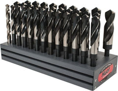 Triumph Twist Drill - 1/2 to 1", 118° Point, Oxide Finish, High Speed Steel Reduced Shank Drill Bit Set - Benchmark Tooling