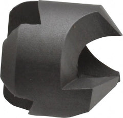 Made in USA - 1/2" Cutter Head Diam, 1/4" Pilot Hole Diam, High Speed Steel Reverse Countersink - Benchmark Tooling