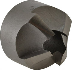 Made in USA - 4 Flutes, 11/16" Cutter Head Diam, 1/4" Pilot Hole Diam, High Speed Steel Reverse Countersink - Benchmark Tooling