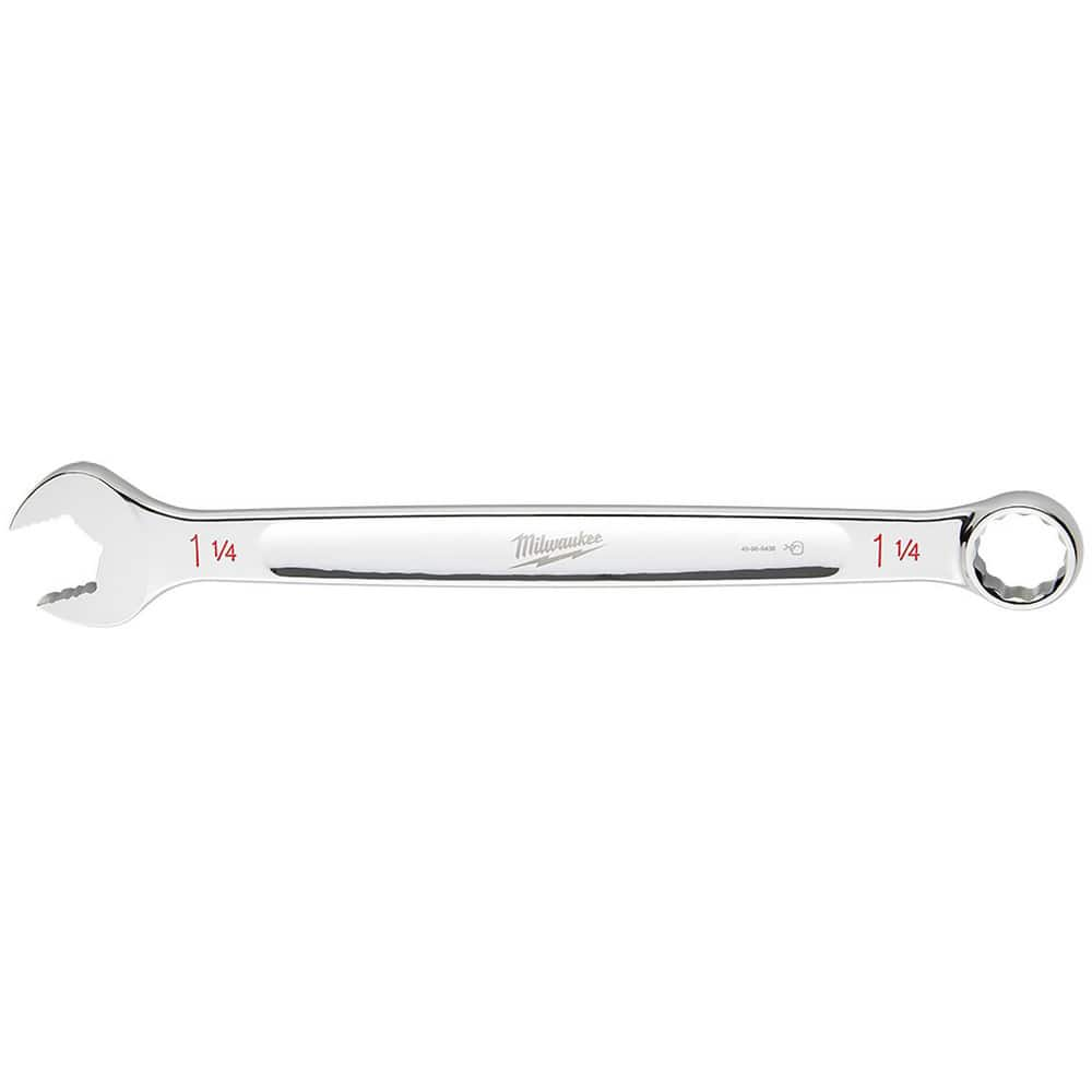 Combination Wrench: 1.25'' Head Size 16.89'' OAL, Steel, Chrome-Plated