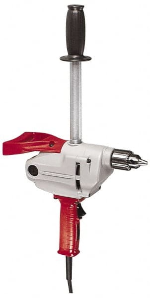 Milwaukee Tool - 1/2" Keyed Chuck, 450 RPM, Spade Handle Electric Drill - Benchmark Tooling