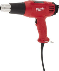 Milwaukee Tool - 140 to 1,040°F Heat Setting, 14.8 CFM Air Flow, Heat Gun - 120 Volts, 11.6 Amps, 1,400 Watts, 10.13' Cord Length - Benchmark Tooling