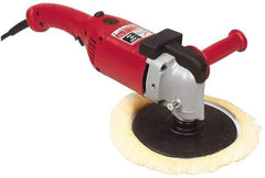 Milwaukee Tool - 7 to 9" Pad Diam, 1,750 RPM, Handheld Electric Polisher - 5/8-11" Spindle Thread, 11 Amps, 120 Volts - Benchmark Tooling