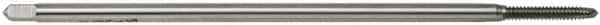 OSG - #6-32 UNC 2 Flute H3 Bright Finish High Speed Steel Spiral Point Extension Tap - Plug Chamfer, 6" OAL, 11/16" Thread Length, 2B Class of Fit - Exact Industrial Supply