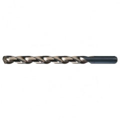 #40 RHS / RHC HSS-CO 8% (M42) 135 Degree Split Point Cobalt Heavy Duty Taper Length Drill - Straw / Gold Oxide - Benchmark Tooling