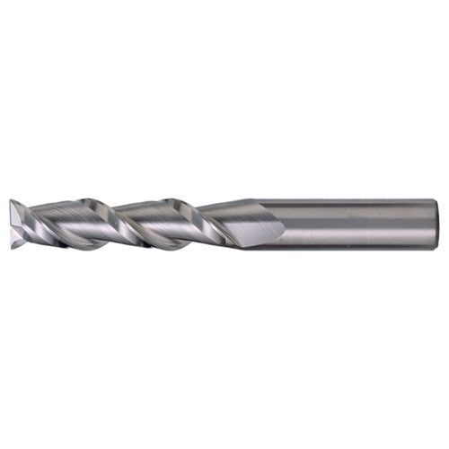 ‎3/4″ × 3/4″ × 3-1/4″ × 6″ RHS / RHC Solid Carbide 2-Flute Square End High-Performance End Mill for Aluminum - Bright - Exact Industrial Supply